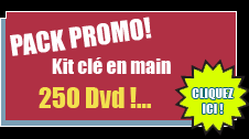 Pack Promo Kit cles en main 200 Dvd